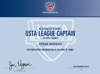 USTA Team Captain Certificate